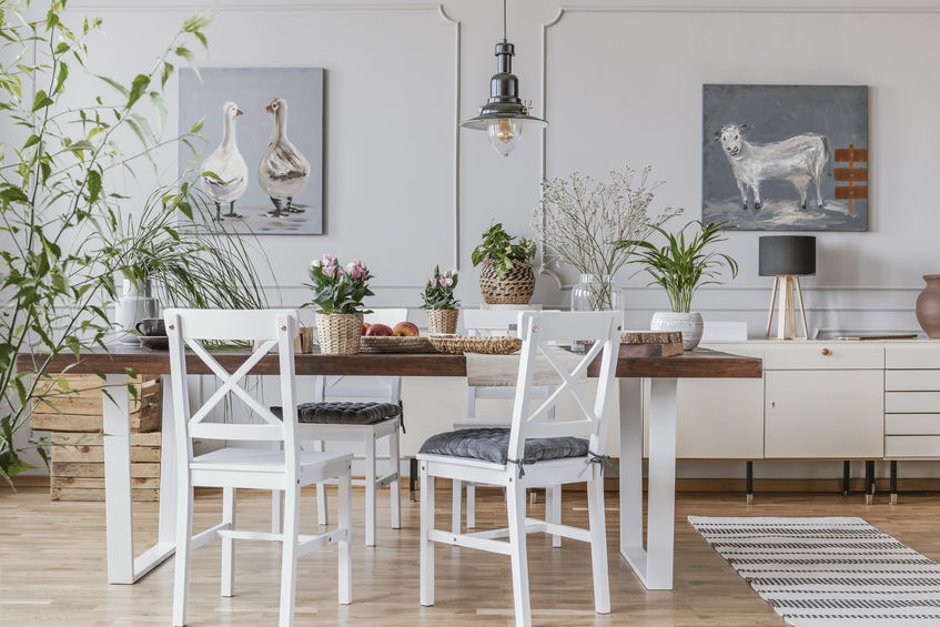 casual formal dining room