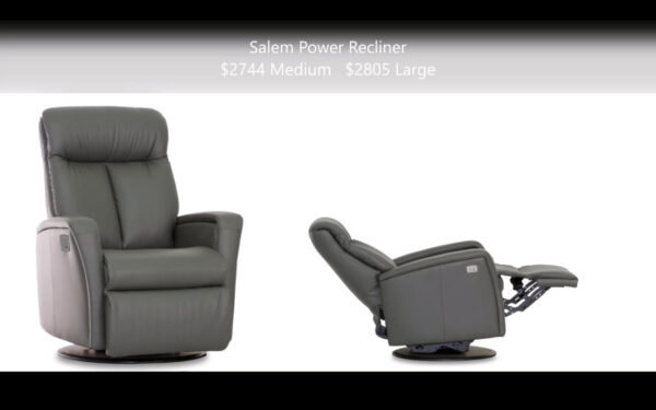 Grey Power Recliner