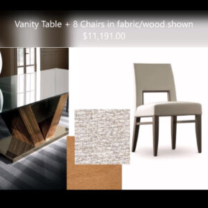 Vanity Table & 8 Chairs