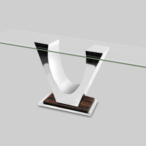 Glass Table with V Base