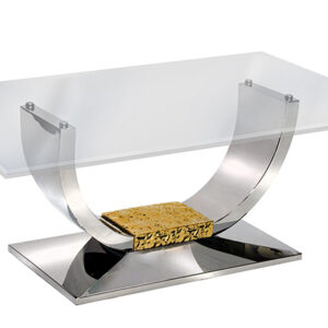 Cocktail Table Stainless Steel & Gold