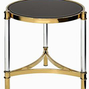End Table with Acrylic & Gold