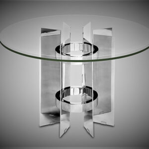 End Table in Stainless Steel