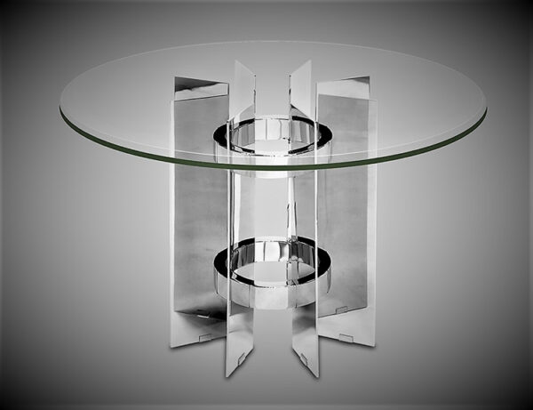 End Table in Stainless Steel