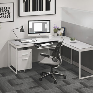 Centro Modern Office White Desk