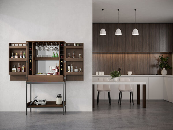 Cosmo Modern Storage Cabinet Bar